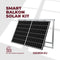 Balkonkraftwerk mit 2x410W Solarmodule der Marke Sunova Solar SS-410-54MDH, 800W Wechselrichter APsystems EZ1-M, 5m Schukokabel, 4 x 2m DC Kabel, ohne Halterung