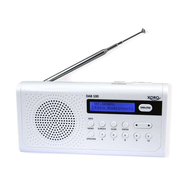 XORO DAB 100: Kompaktes und leistungsstarkes DAB+ Radio für kristallklaren Sound und eine große Auswahl an Radiosendern!