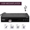XORO HRS 8659 - Digitaler DVB-S2 HDTV Satelliten-Receiver, HDMI und SCART Anschluss, Unterstützt Unicable, Digitaler Audioausgang, USB 2.0 Media Player