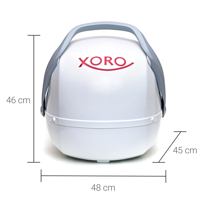 XORO MPA 38 Vollautomatische tragbare Satelliten-Antenne mit Steuergerät