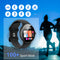 XINJI N2 Smart-Uhr mit Bluetooth, Touchpanel, Puls-/HRV-/Blutsauerstoff-Messung, Schlafmonitor, Musikspeicher Dreh-und Druckknopf Black