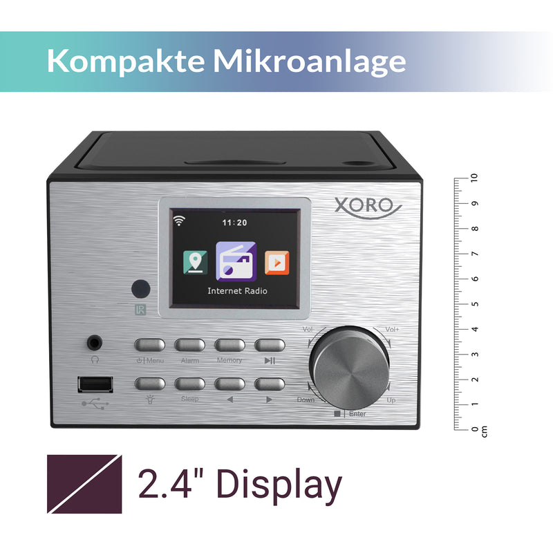 XORO HMT 500 Pro: Kombiniertes Internetradio und CD-Player für grenzenloses Entertainment und erstklassigen Musikgenuss!