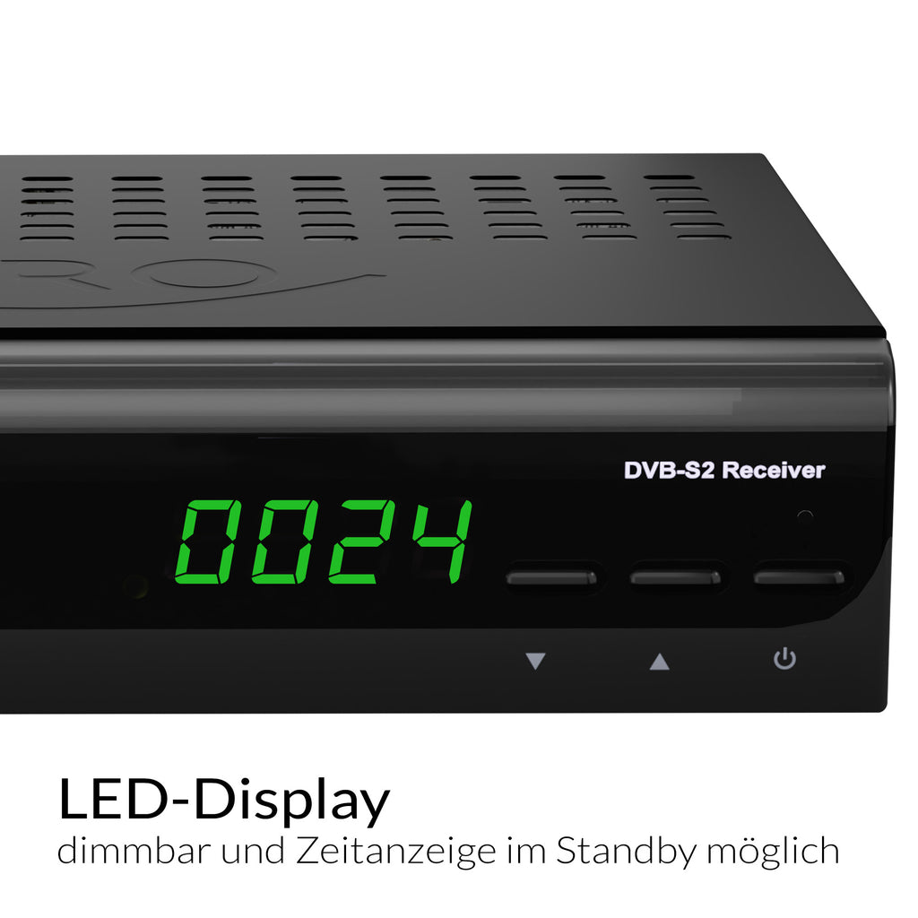 XORO HRS 2610: Kompakter HD-Satellitenreceiver für gestochen scharfes Fernsehen und eine breite
