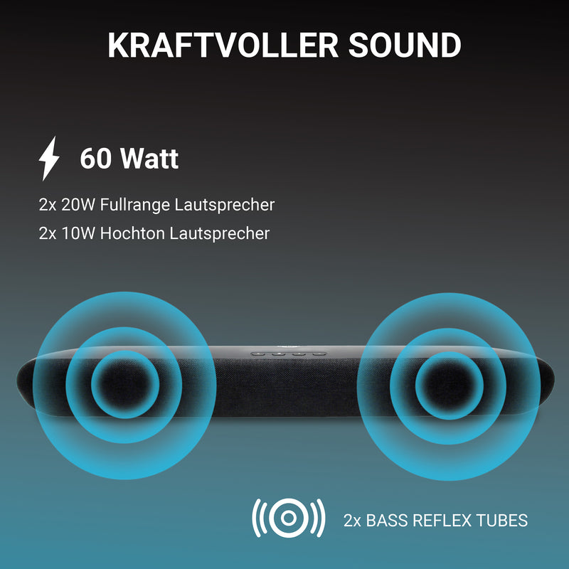 XORO HSB 70: Hochwertige Soundbar mit kraftvollem Sound für beeindruckendes Entertainment und erstklassiges Heimkino-Erlebnis!