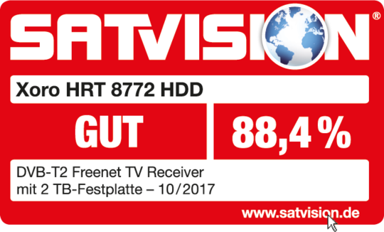 XORO HRT 8772 HDD: Leistungsstarker HD-DVB-T2-Receiver mit optionaler Festplatte für gestochen scharfes terrestrisches Fernsehen und bequeme Aufnahmemöglichkeiten - Das ultimative TV-Erlebnis!